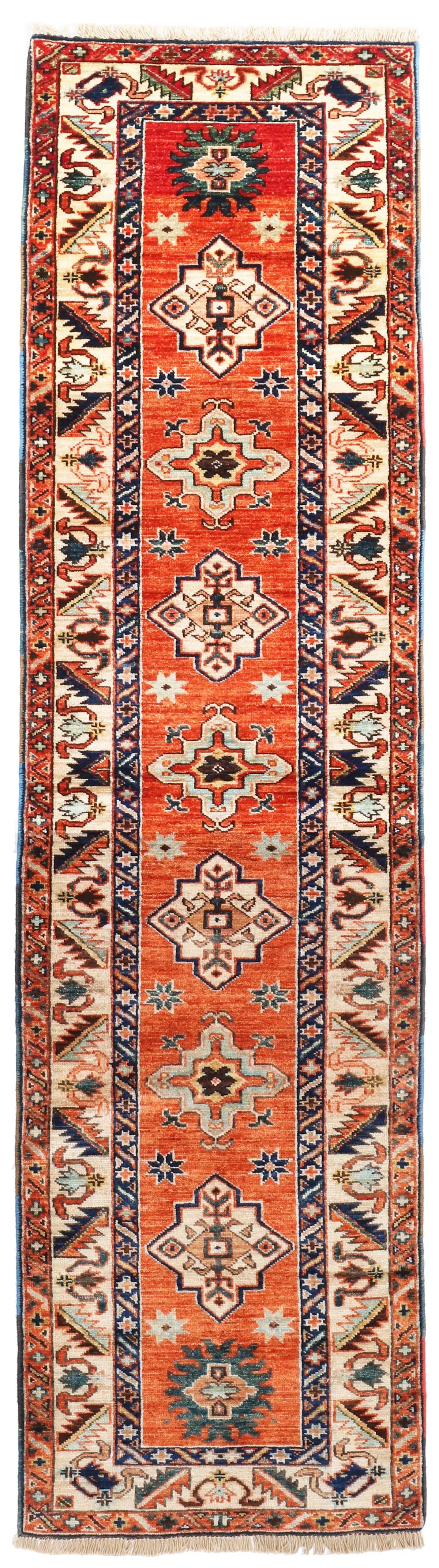 Orange Fine Shirvan Runner, 240 × 62 cm