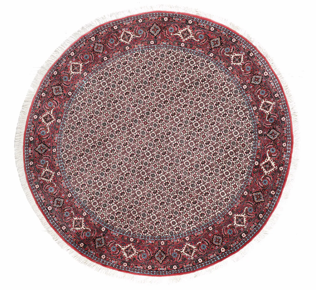 Fine Bidjar/Bijar Circular Rug, 202 × 197 cm