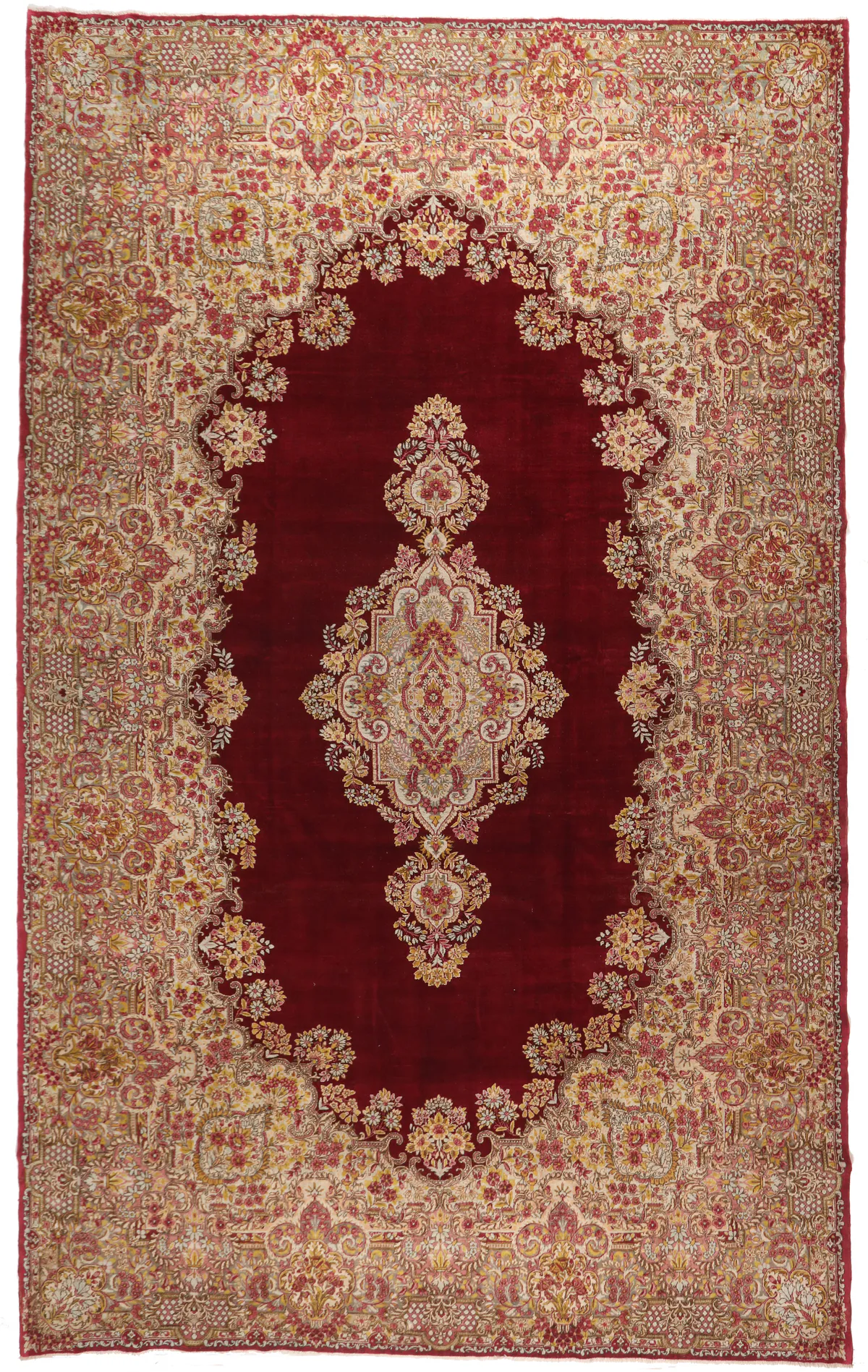 Persian Kerman/Kirman Vintage Rug, 480 × 300 cm