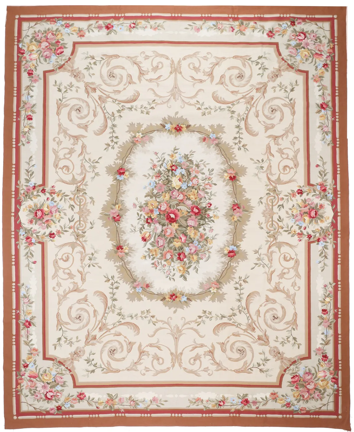 Aubusson Design Rug – 14'7 X 11'9, 449 × 365 cm