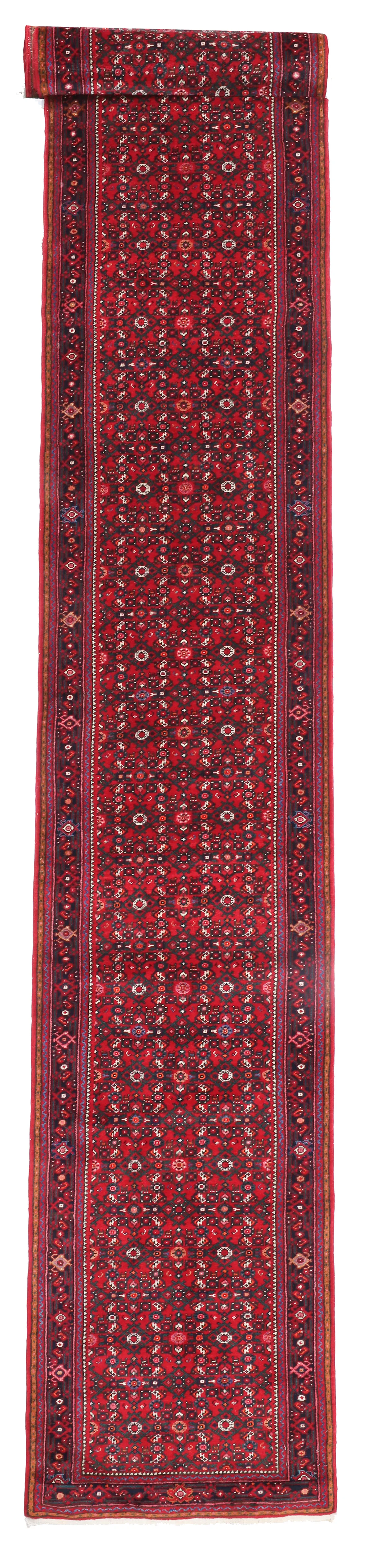 Extra Large Persian Hosseinabad Runner, 994 × 83 cm