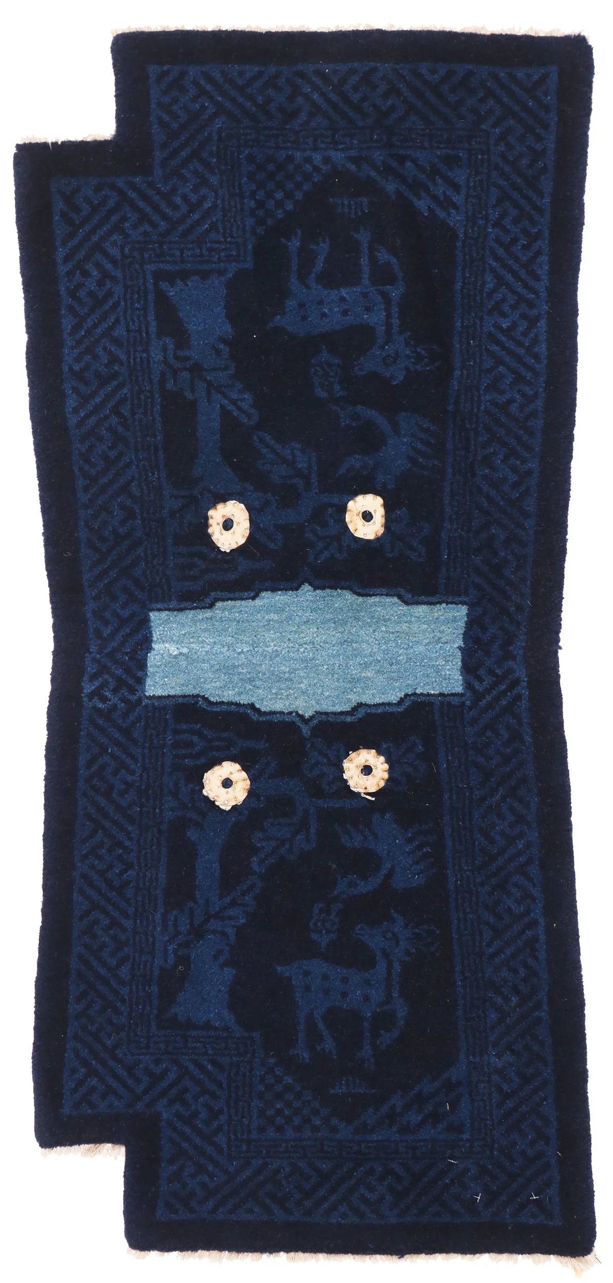 Chinese Paotou/ Baotou Rug, 129 × 58 cm