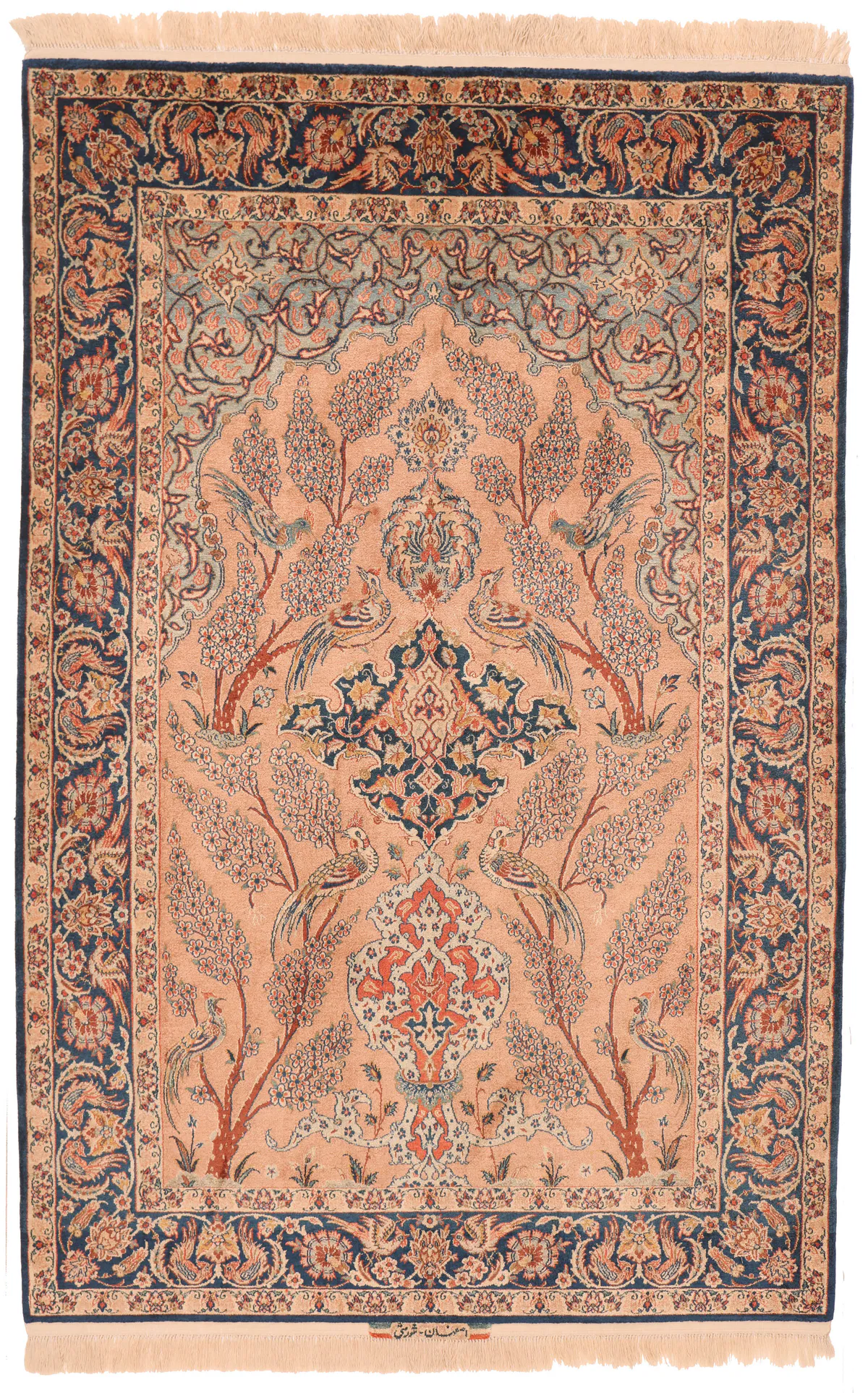 Persian Isfahan Pure silk, 177 × 114 cm