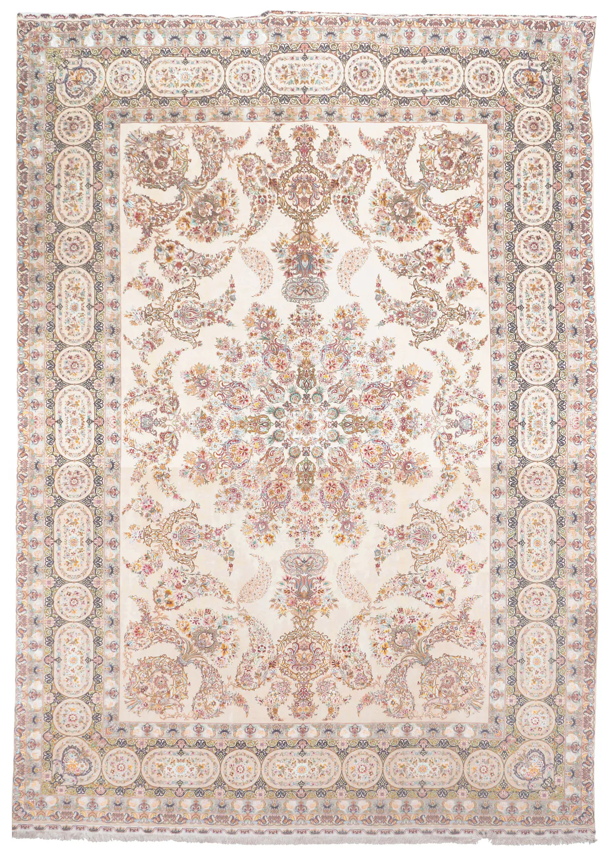 Fine Tabriz 60 Raj silk base in, 507 × 338 cm