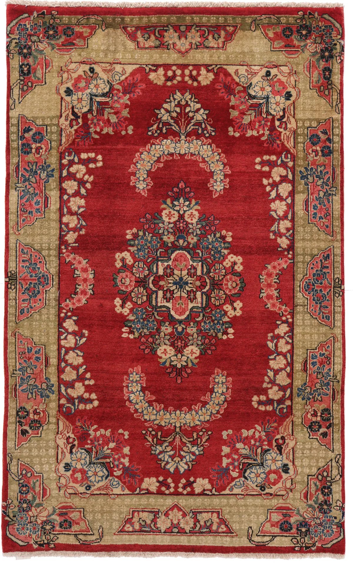 Antique Persian Mahal Rug Old, 190 × 120 cm