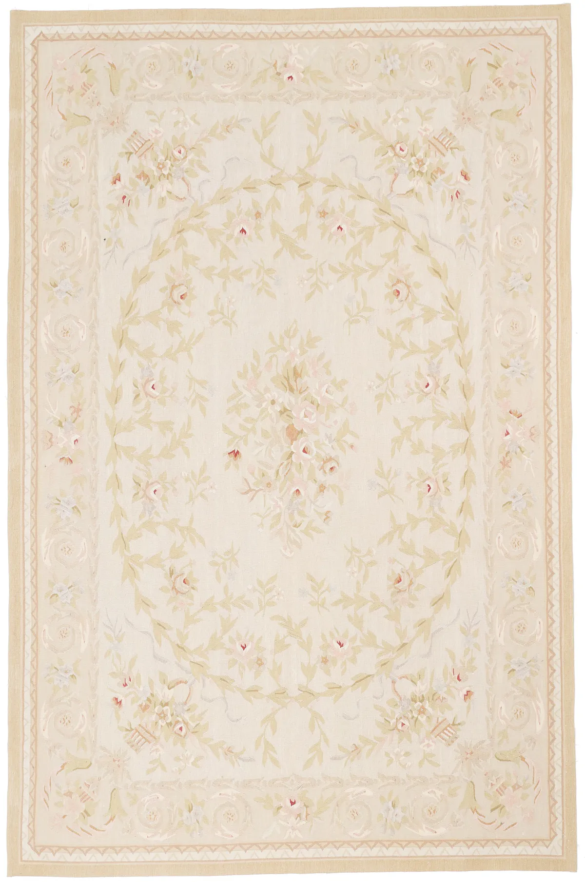 Aubusson Design 62 – light beige 9 x 6, 278 × 181 cm