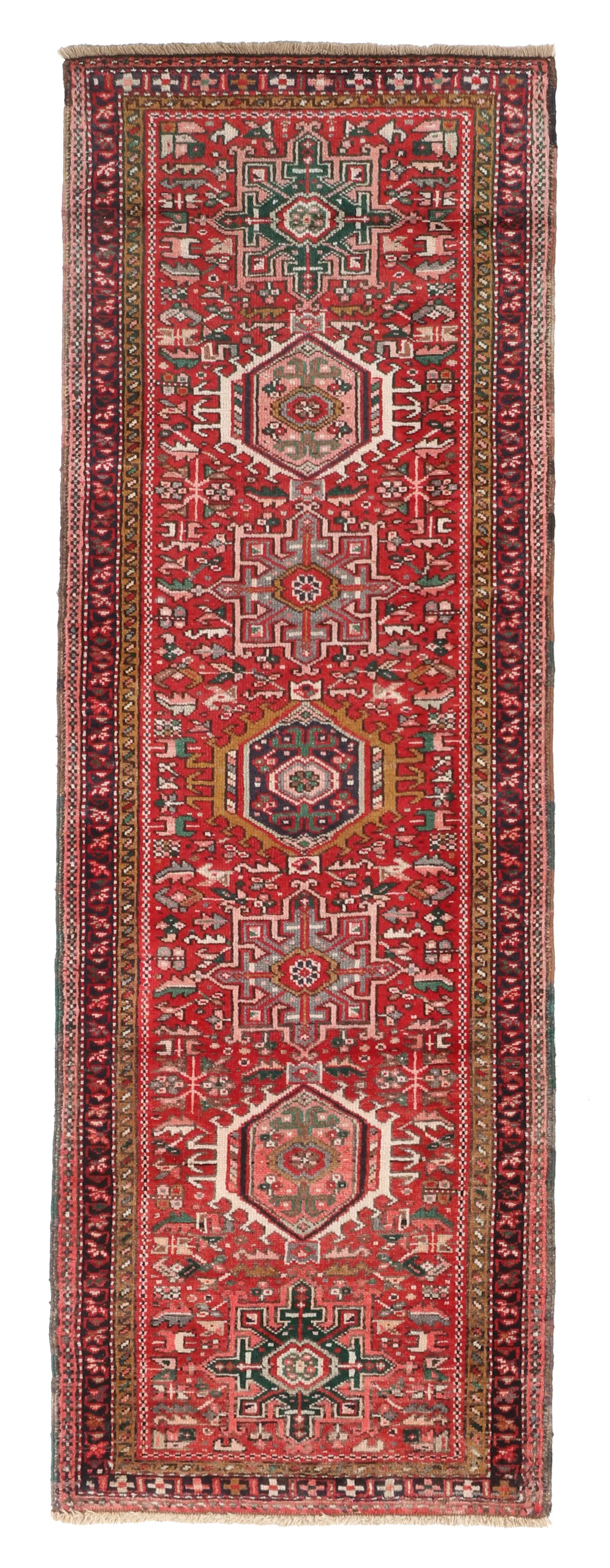 Persian Karadja Runner – 6'1 x 2, 188 × 64 cm