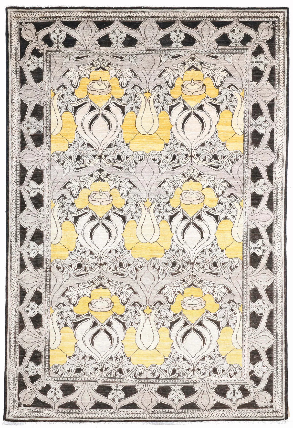 Arts & Crafts Beige Rug – 9'3 x 6, 285 × 185 cm