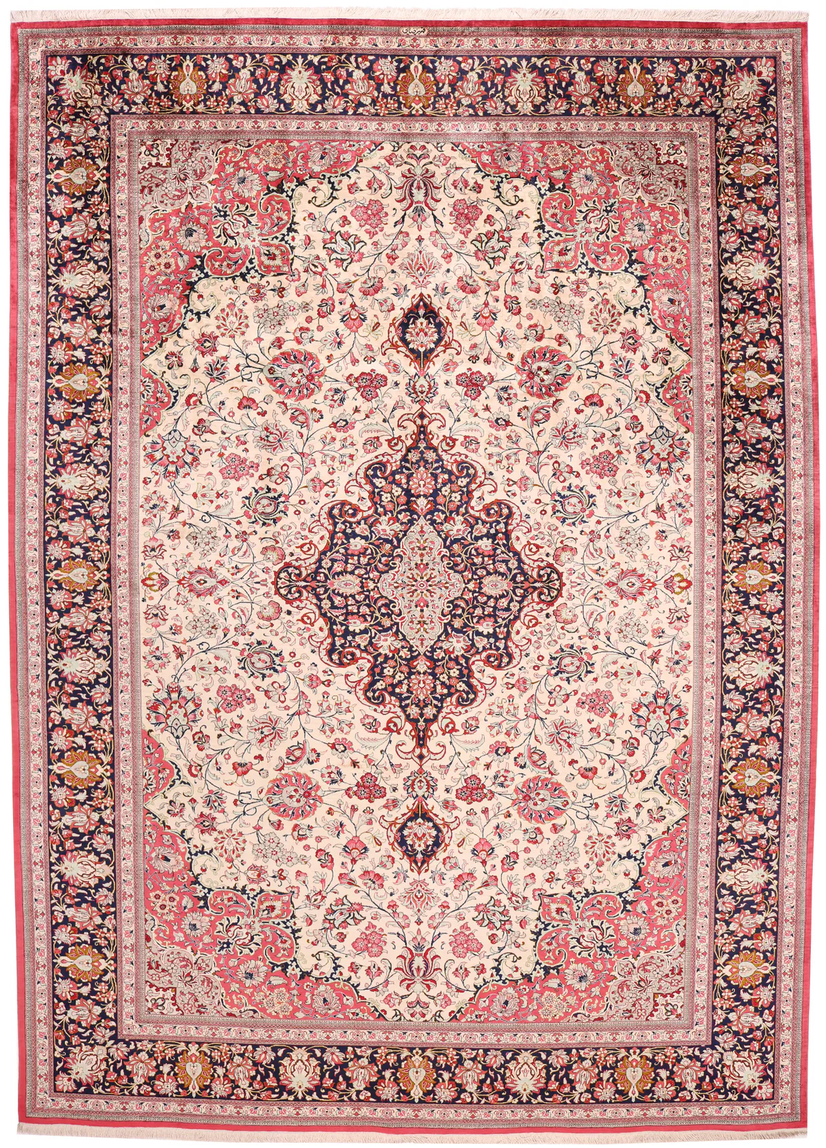 Fine Qum Silk, 353 × 250 cm
