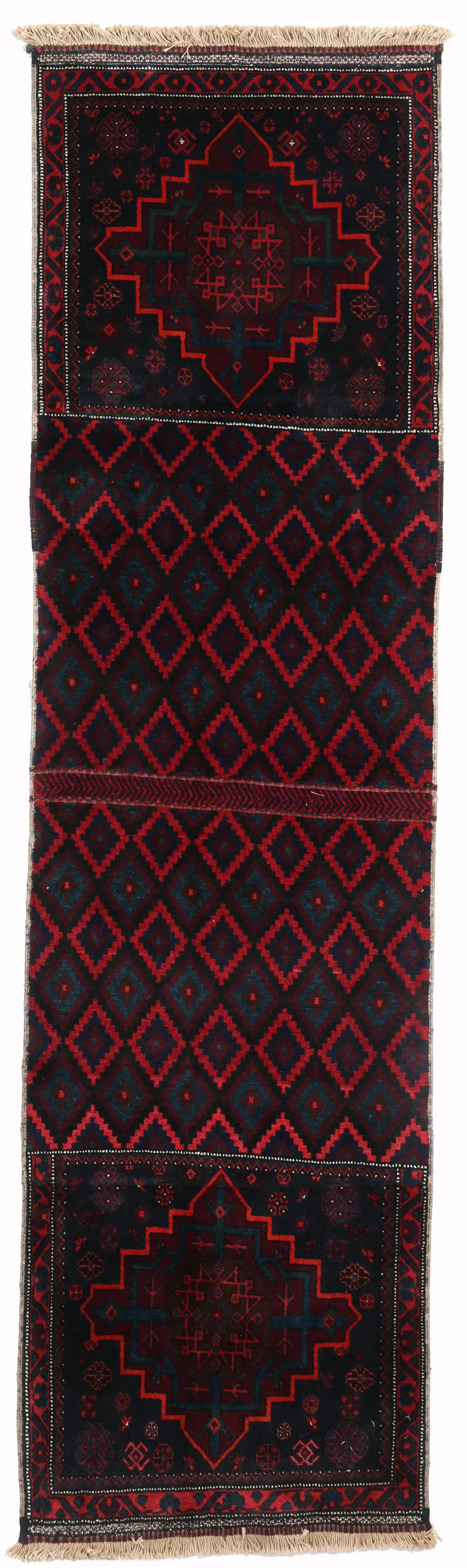 Persian Afshar Red Runner, 268 × 75 cm