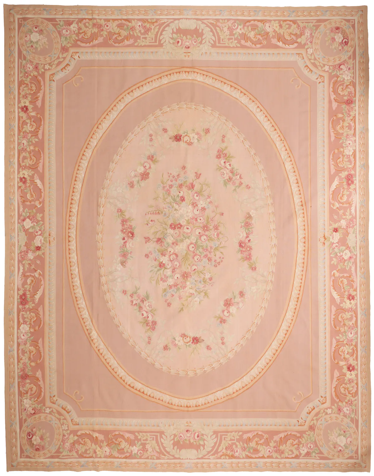 Floral Design Aubusson Rug, 471 × 367 cm