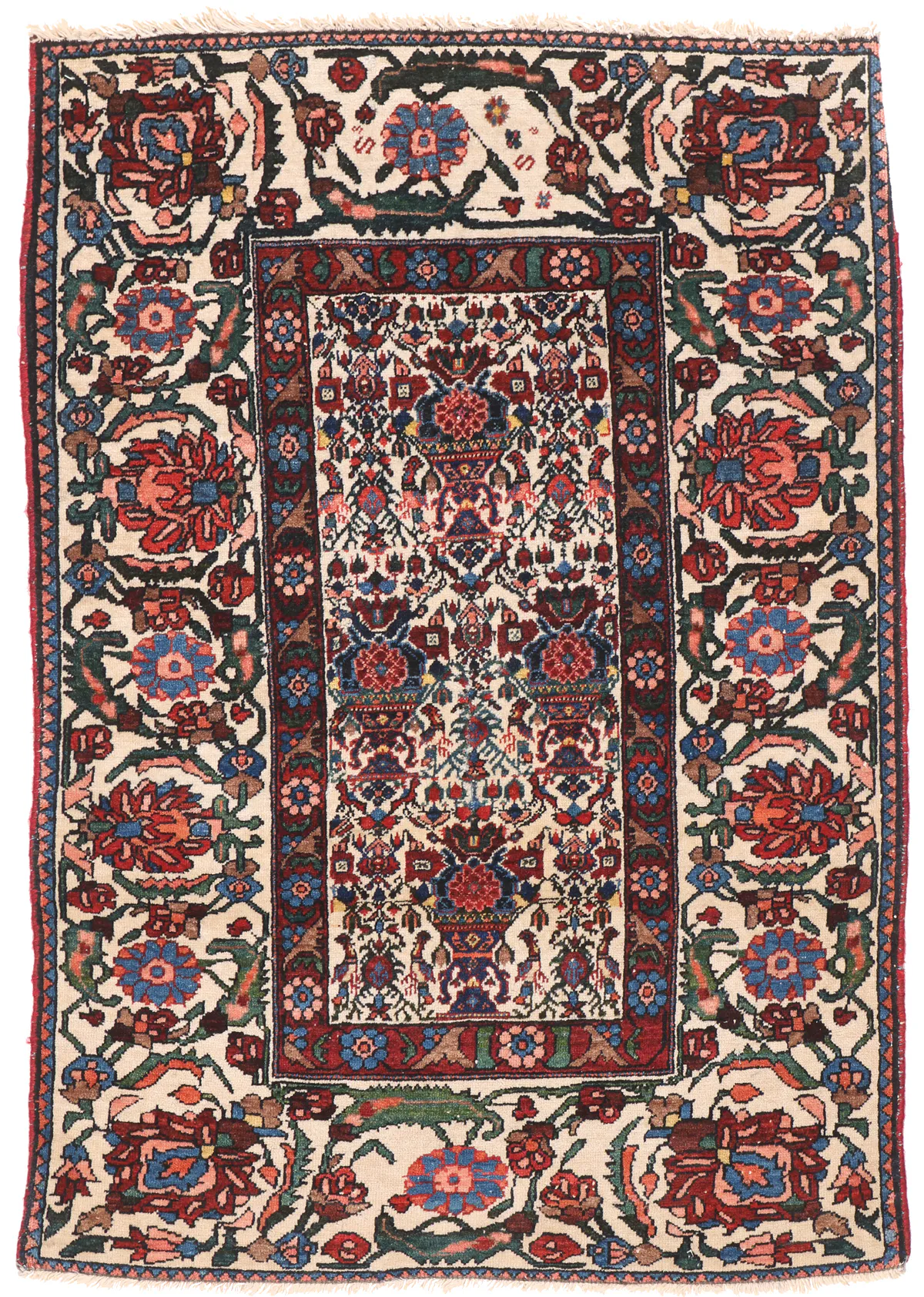 Antique Abadeh Rug – circa 1920, 100 × 67 cm