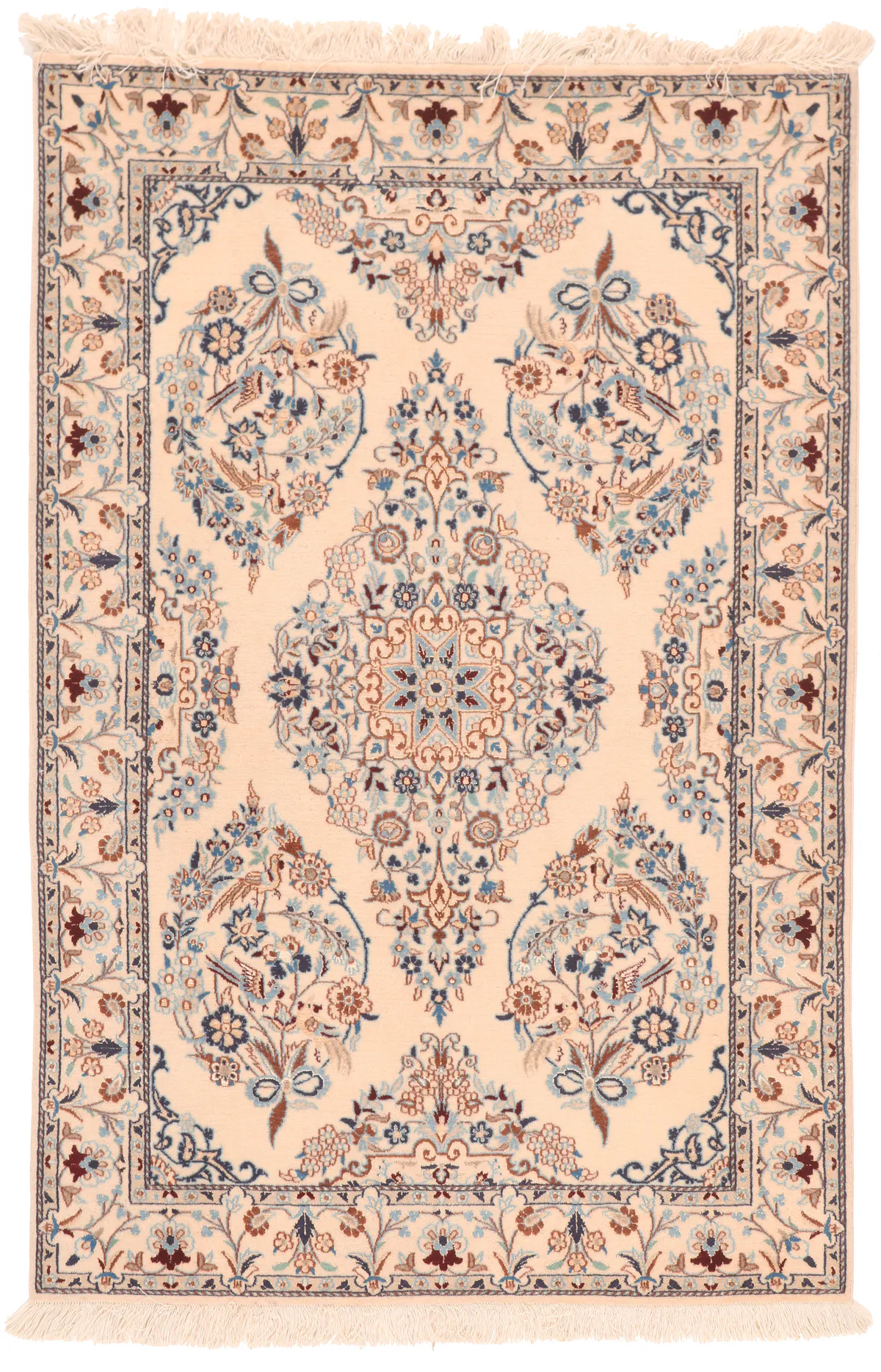 Persian Nain 6La rug with silk highlights, 150 × 100 cm