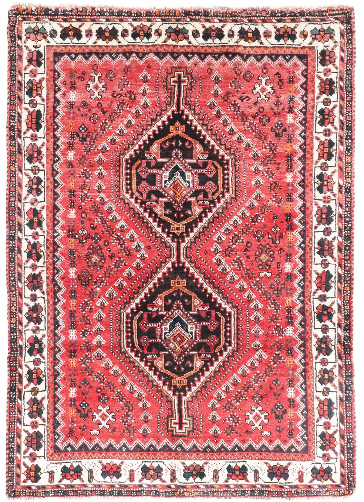 Persian Nomadic Shiraz Rug, 154 × 106 cm