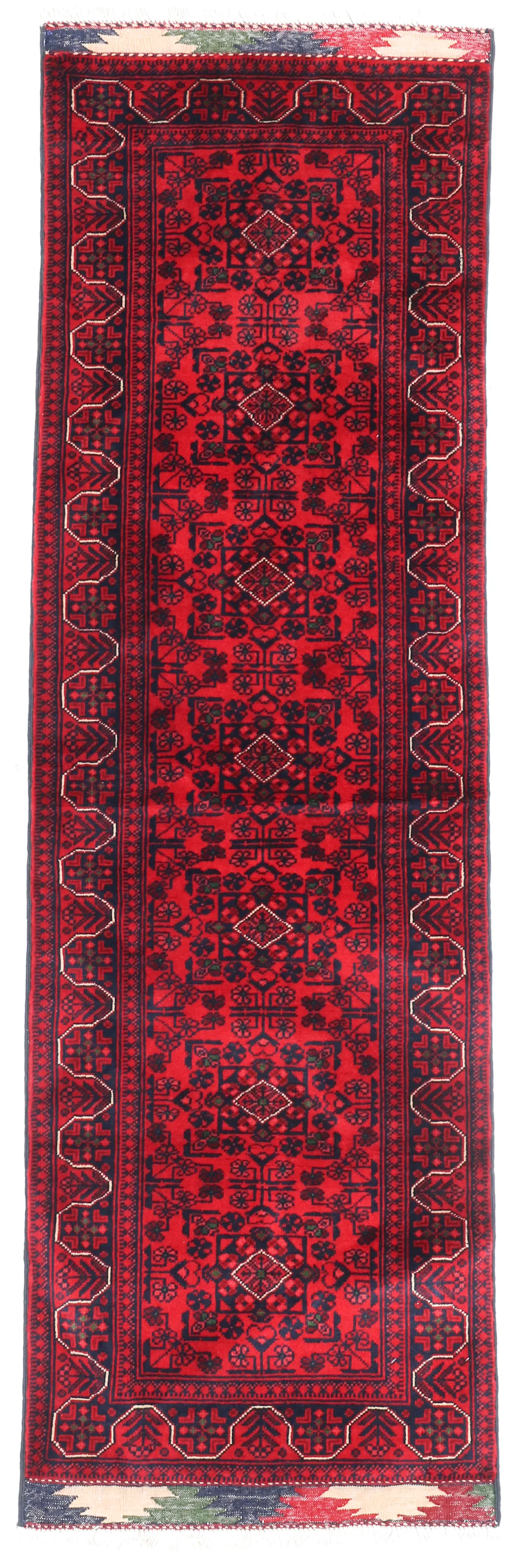 Khal Mohammad Afghan Runner, 205 × 63 cm