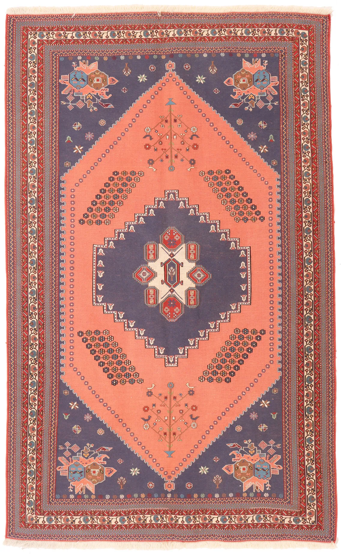 Suzani Afshar Kilim, 200 × 127 cm