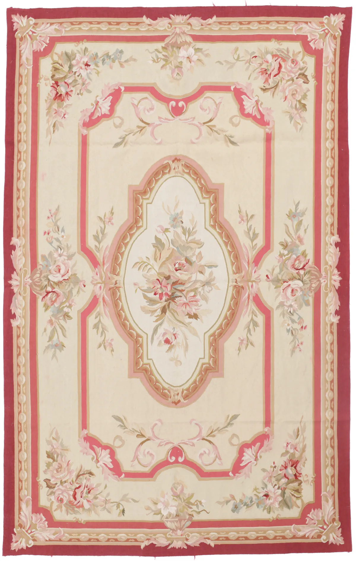 Aubusson Design Rug – 7'9 X 4'9, 242 × 151 cm