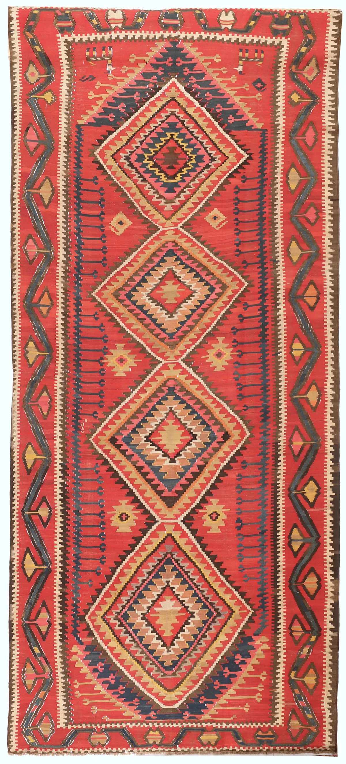 Persian Shahsavan Runner, 460 × 185 cm