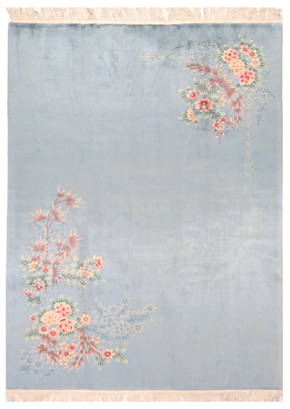 Chinese Pale Blue Rug, 360 × 252 cm