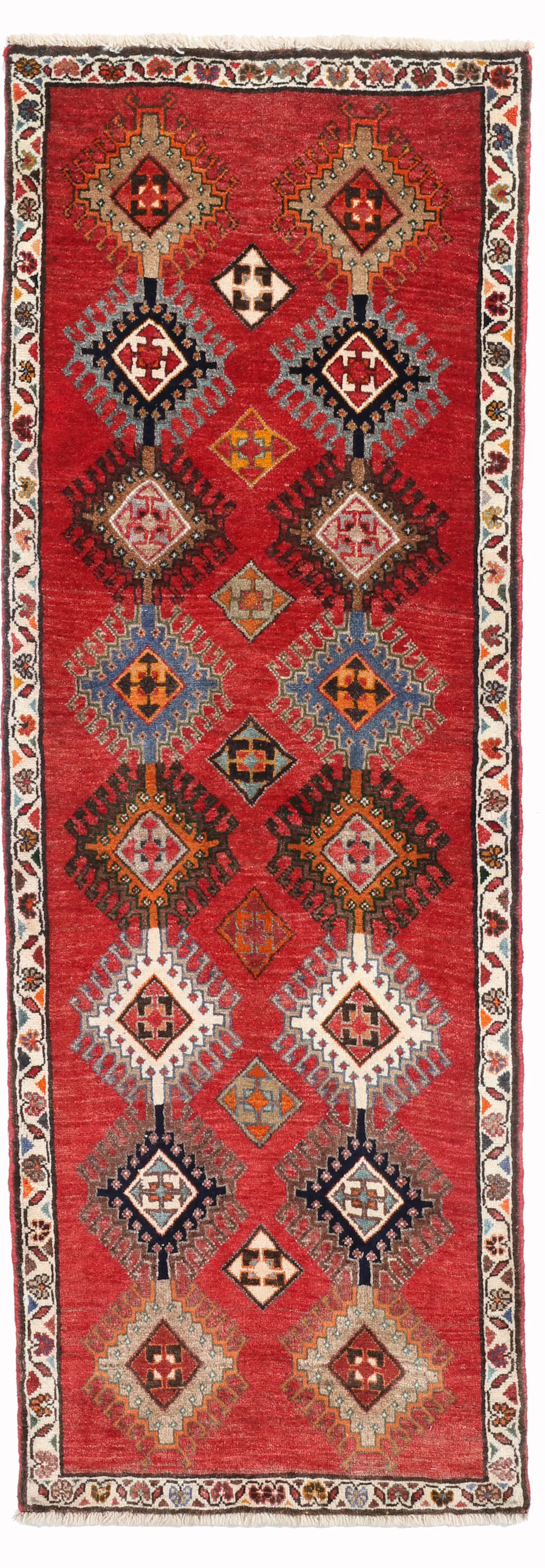 Fine Kashgai/ Qashgai Runner, 222 × 76 cm