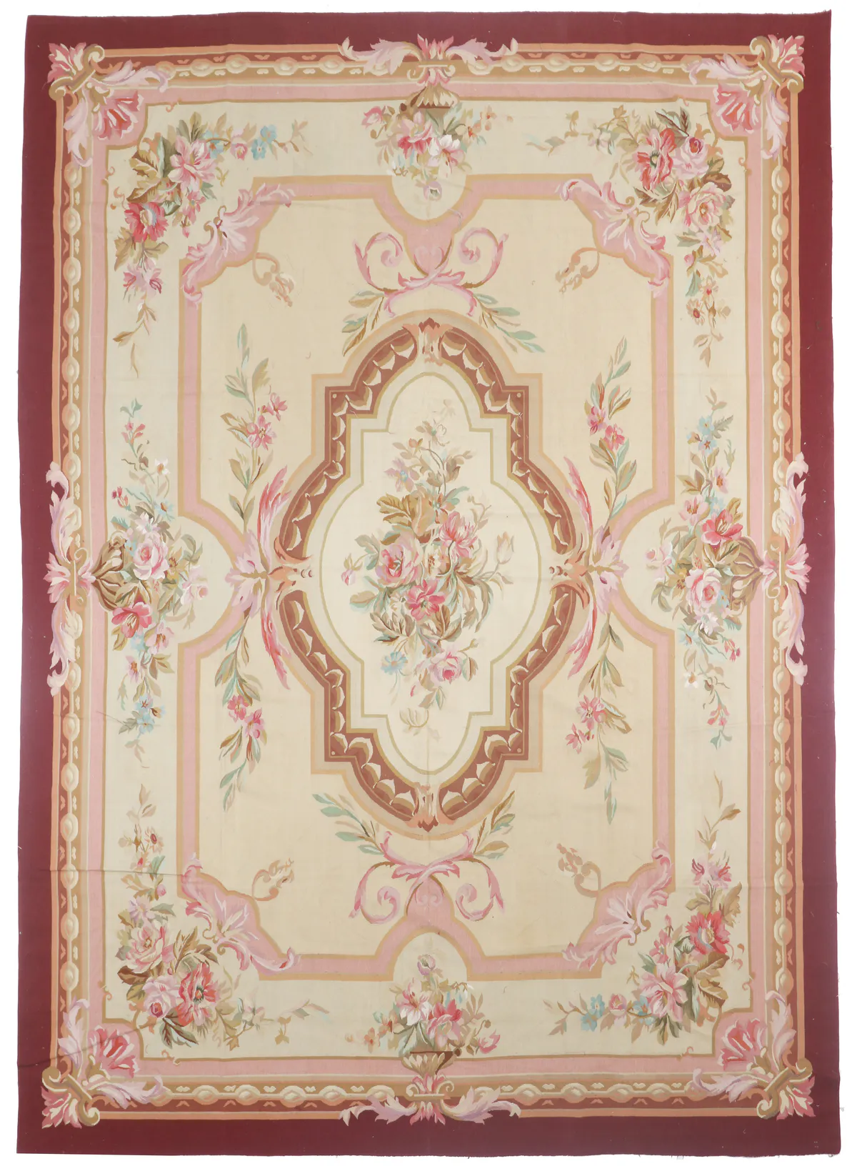 Aubusson Design Rug in, 366 × 270 cm
