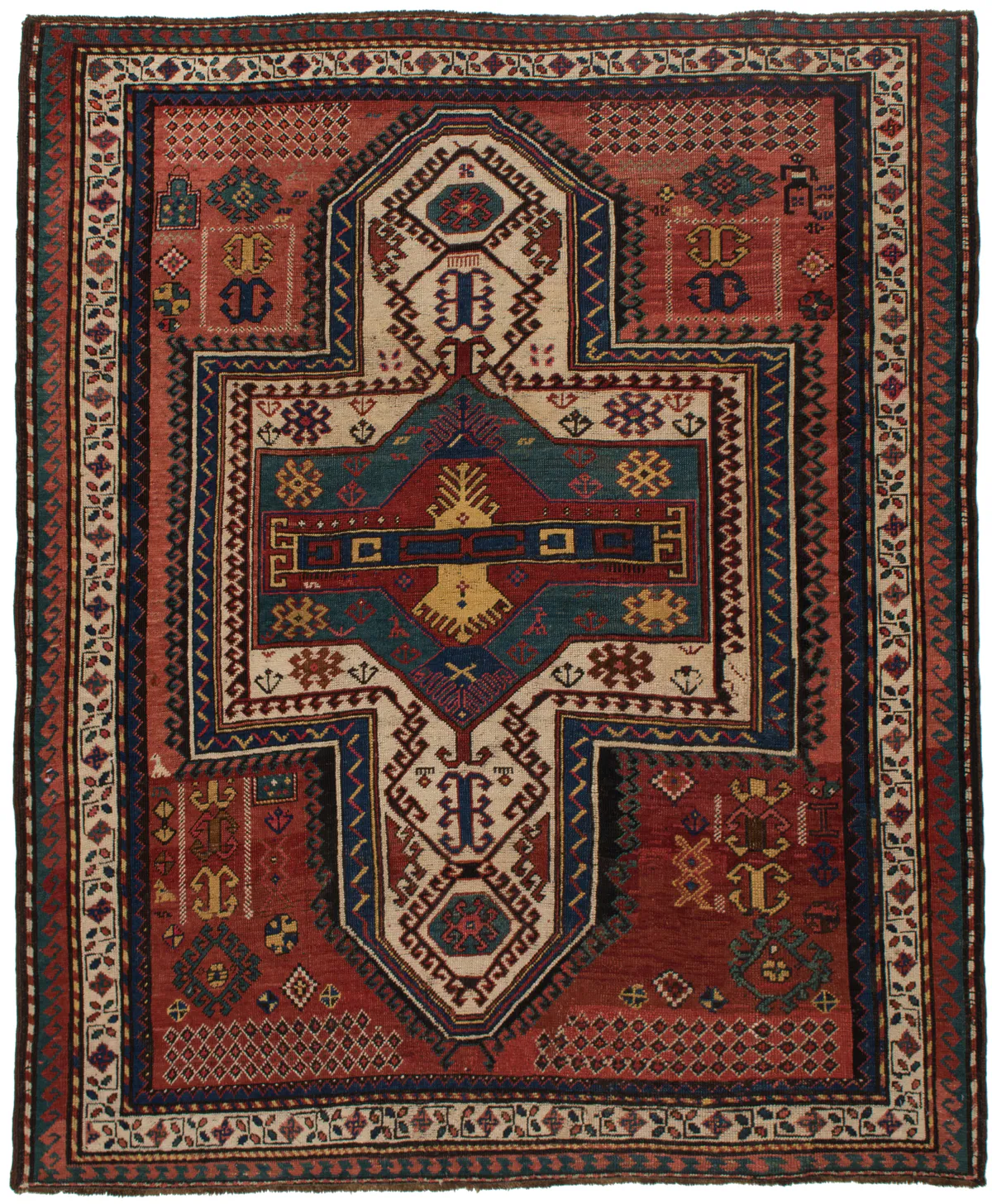Caucasian Kazak design, 188 × 155 cm