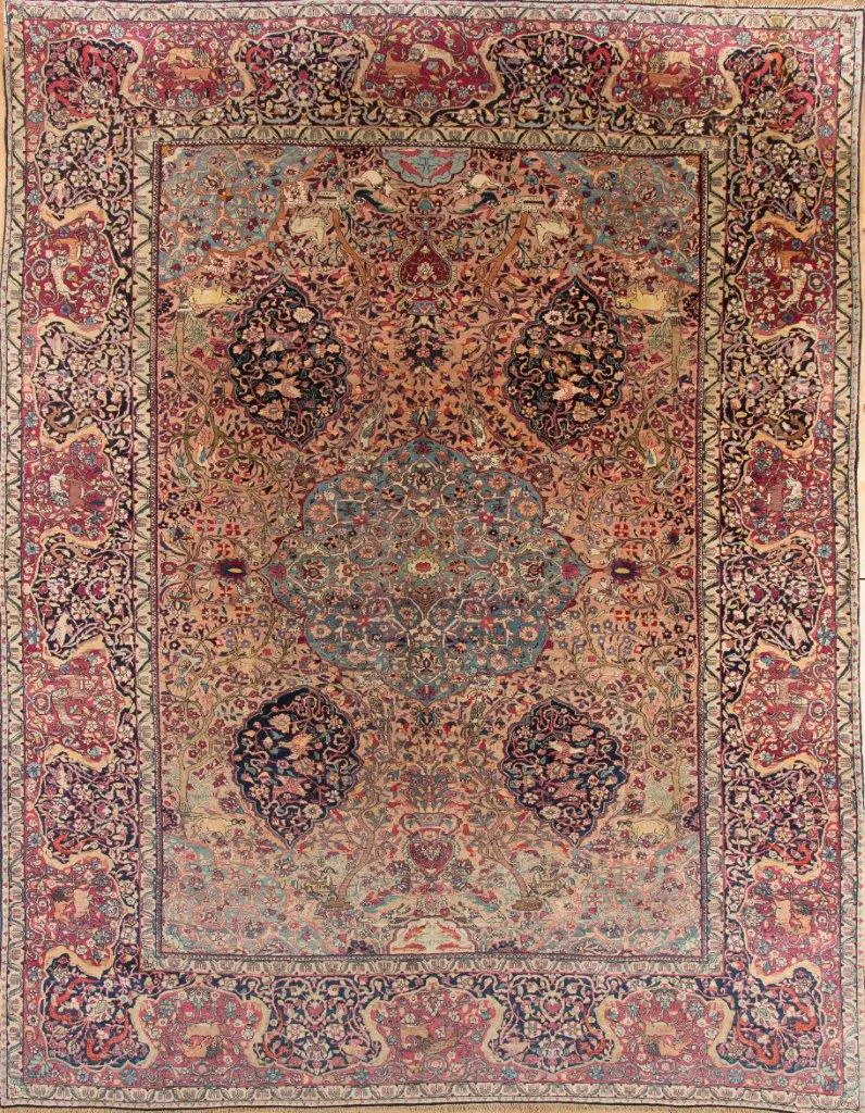 Antique Tehran Rug – circa 1910 Similar to the one in V&A, 407 × 307 cm