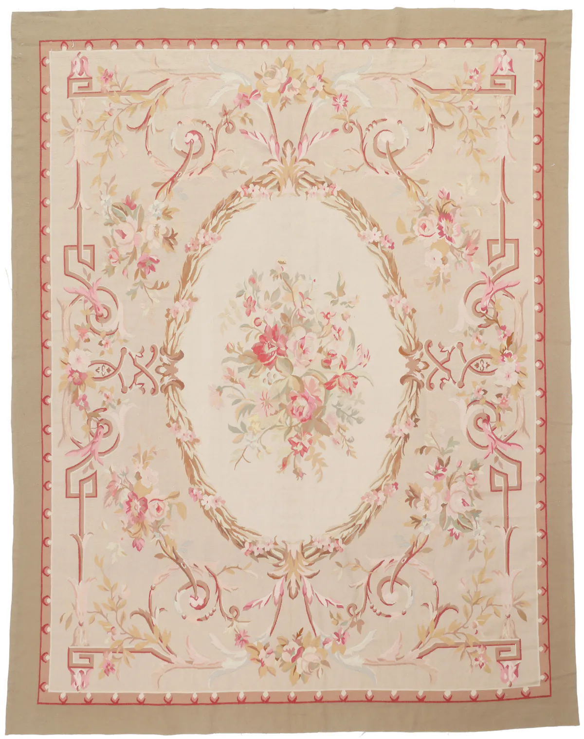 Aubusson Design Rug – 9'8 X 7'5, 299 × 231 cm