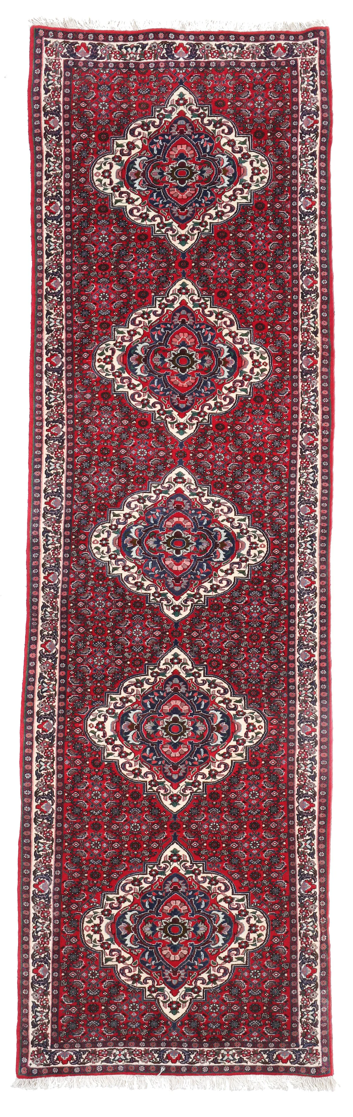Fine Bidjar/Bijar Design Runner – 10'5 x 3, 323 × 92 cm