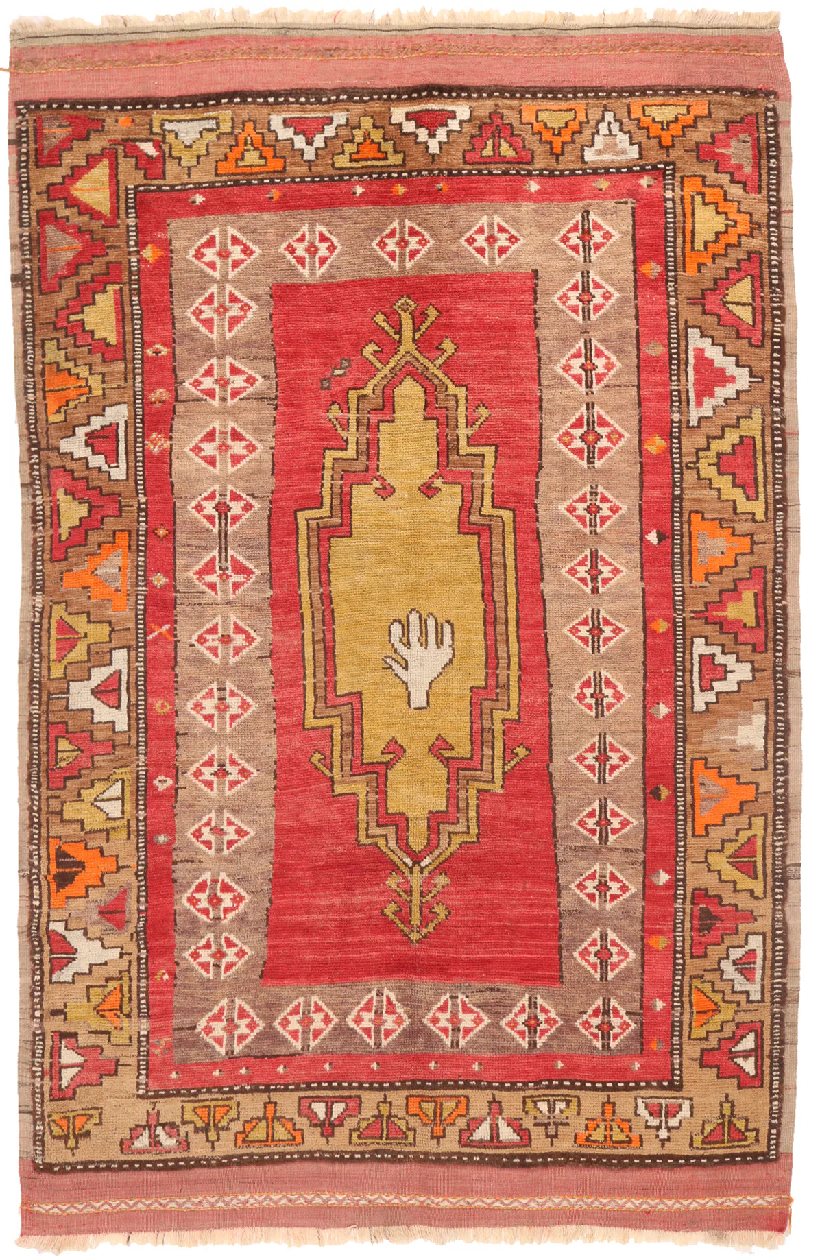 Anatolian Antique Rug – circa 1910, 212 × 137 cm