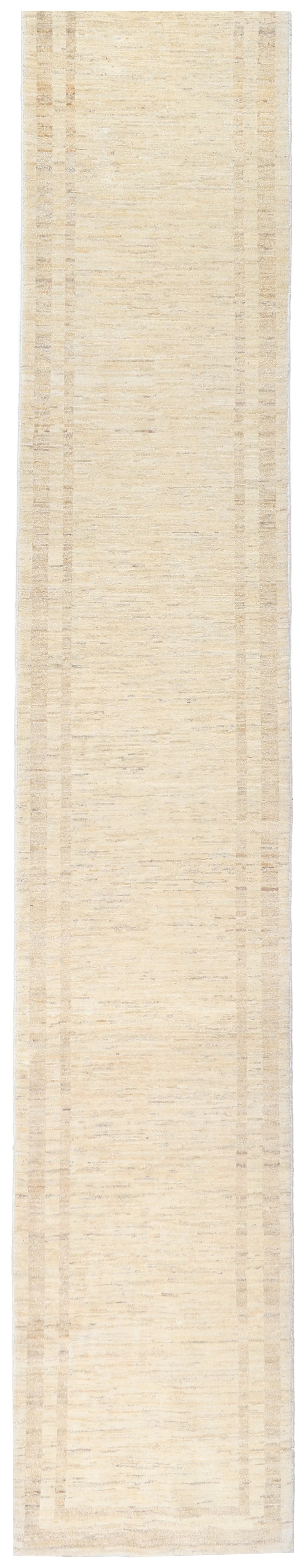 Persian Gabbeh Runner in Beige, 490 × 82 cm