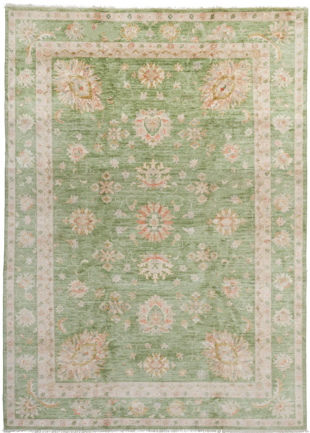 Green Garous Design Rug, 292 × 197 cm