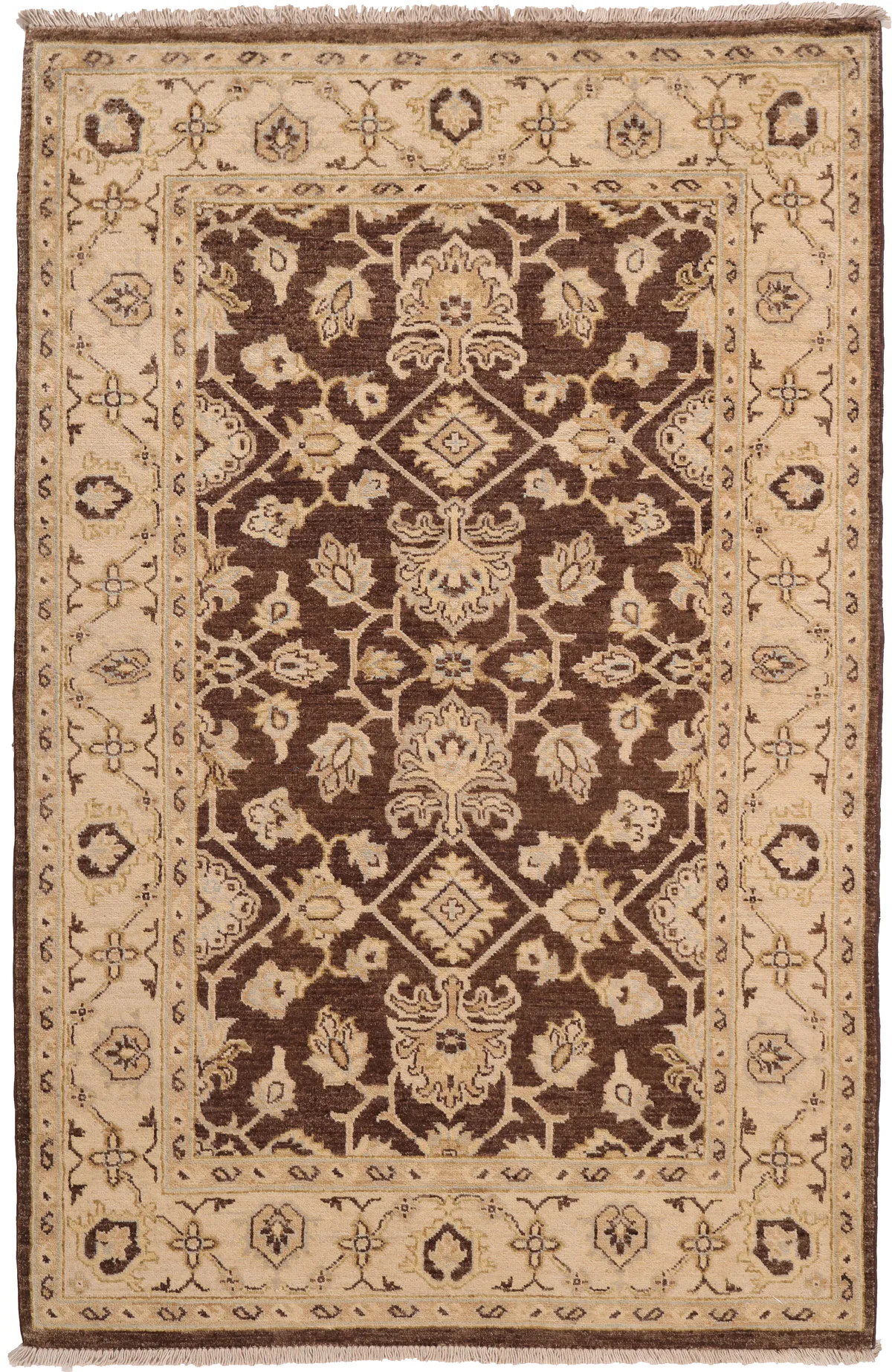 Garous / Ziegler design Rug – Brown, 189 × 125 cm