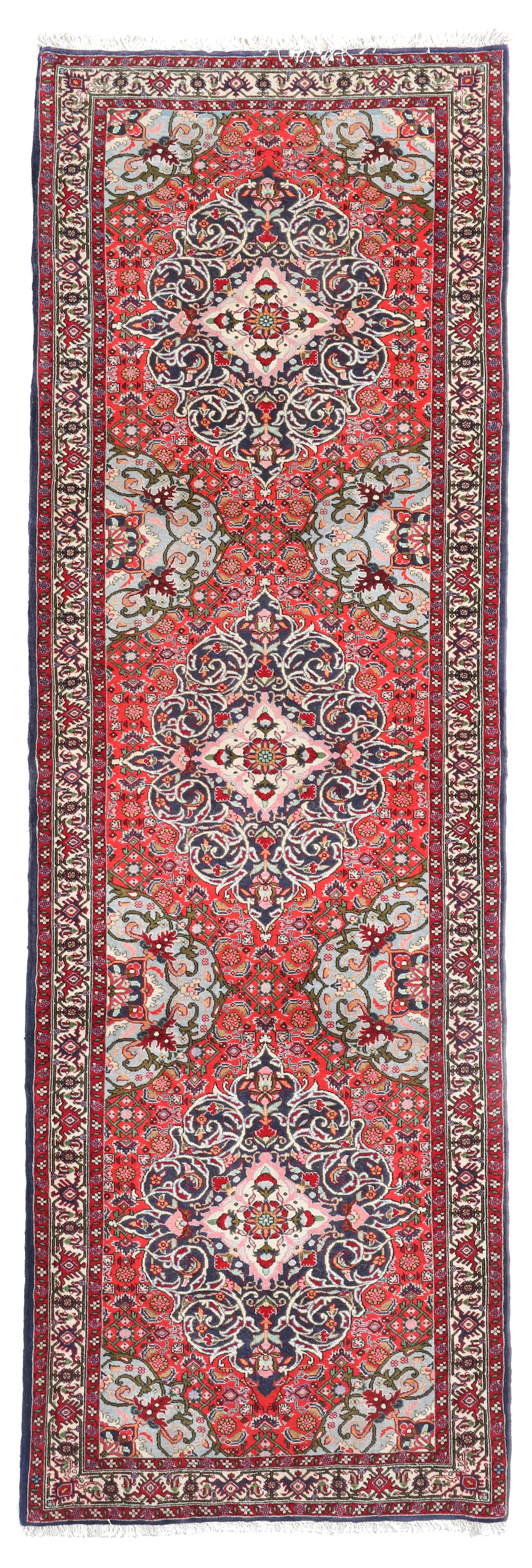 Fine Bidjar/Bijar Design Runner, 280 × 91 cm