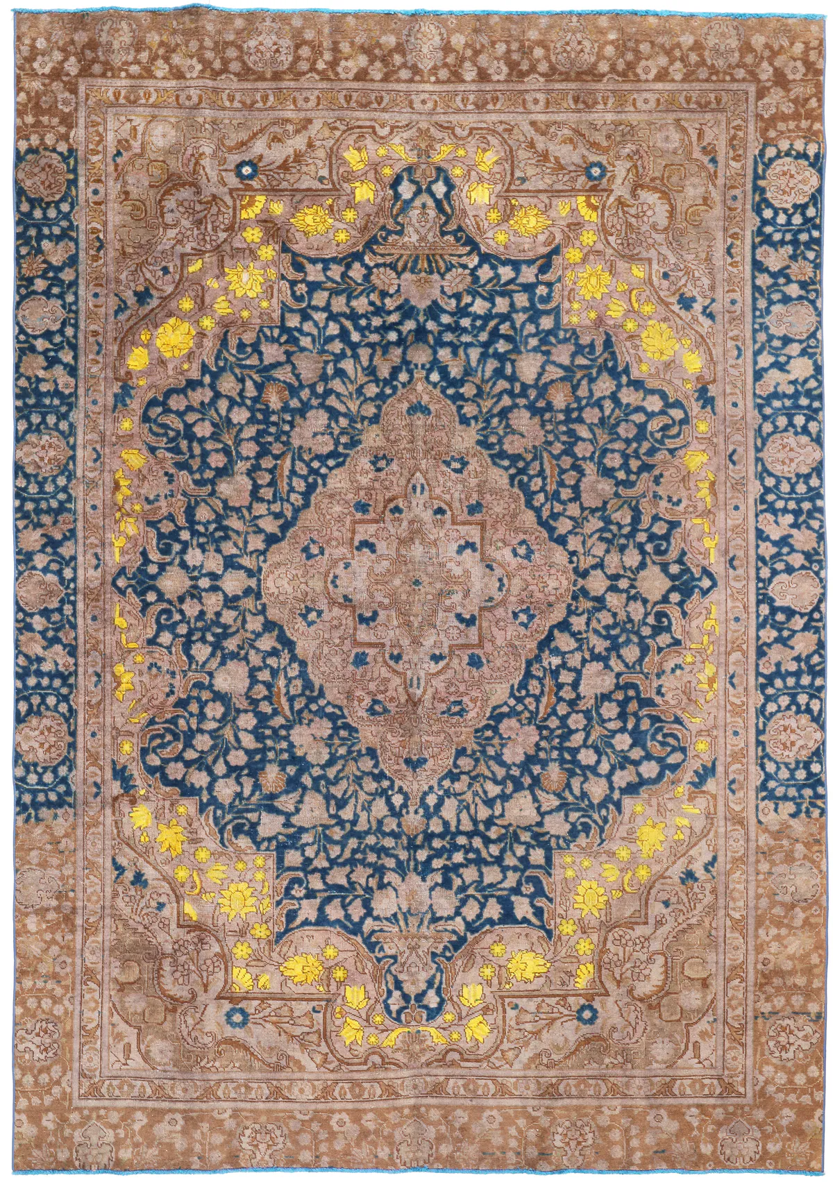 PERSIAN TABRIZ VINTAGE / OVERDYED, 323 × 225 cm