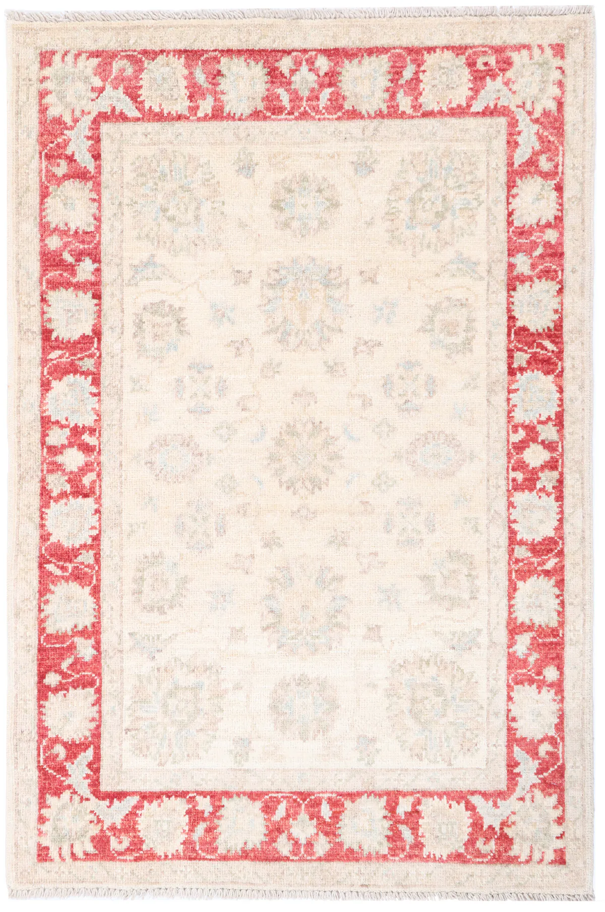 Garous / Ziegler design Rug – Red Border, 119 × 81 cm