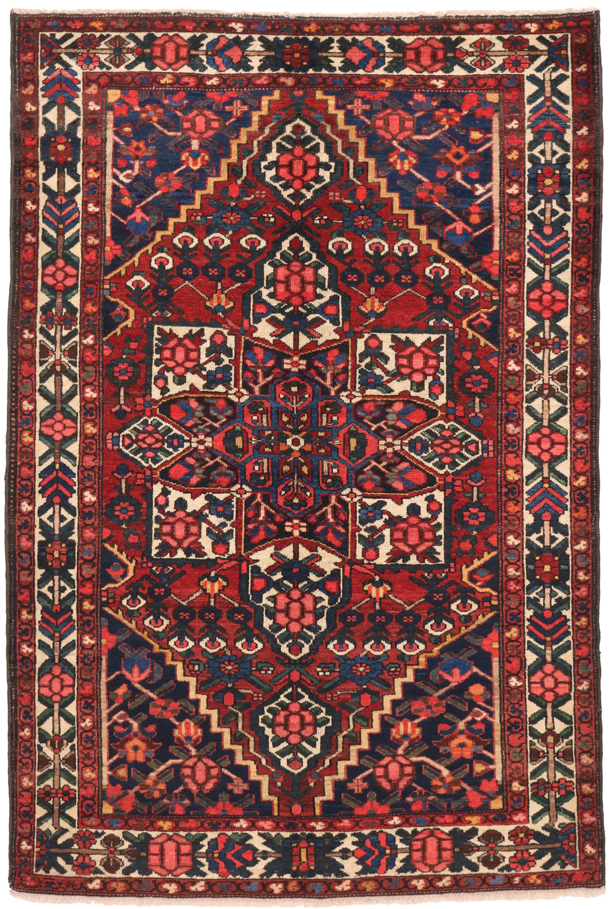 Antique Bakhtiar Rug, 208 × 138 cm