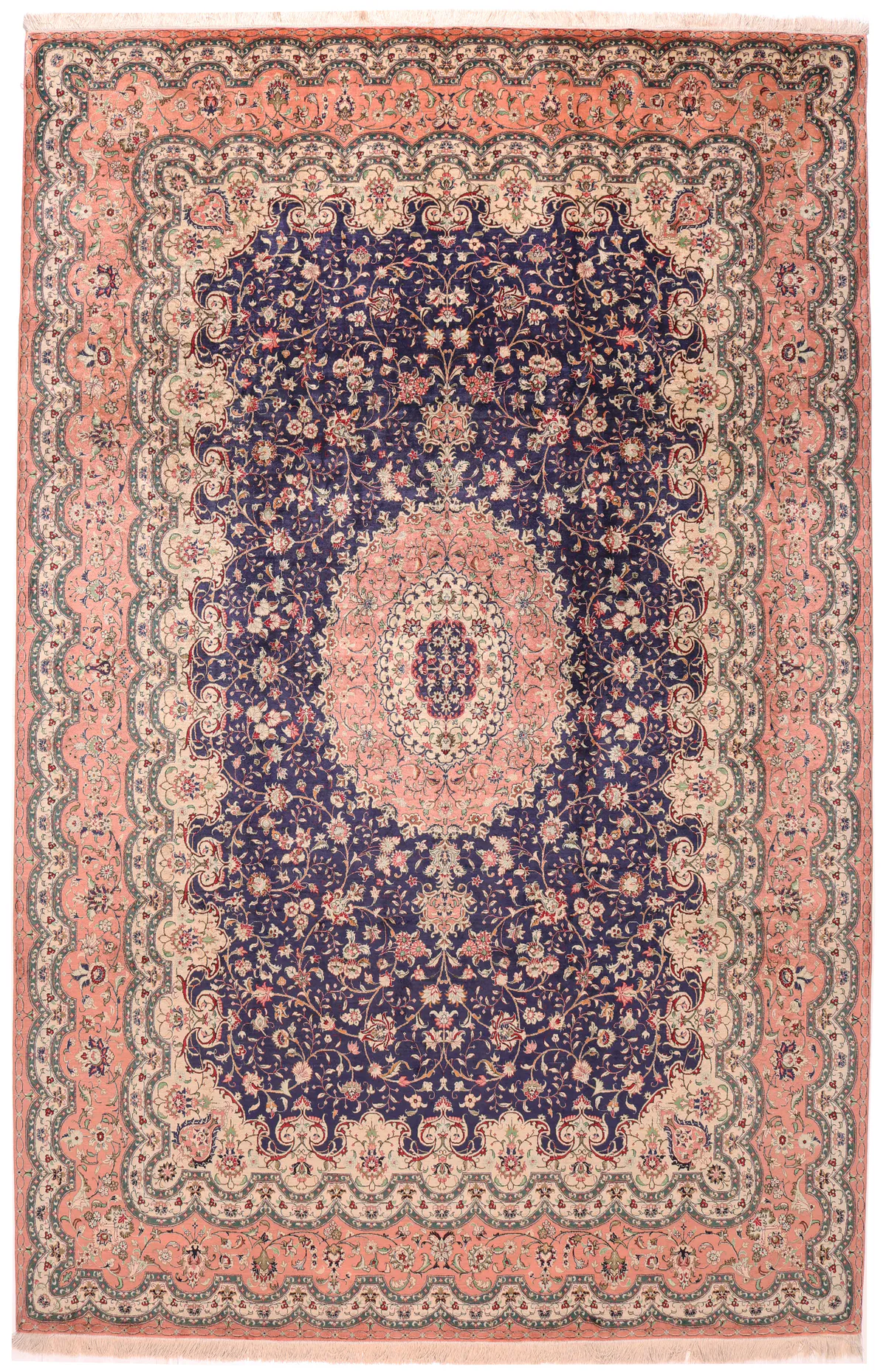 Persian Fine Qum Silk Rug – 100% HandKnotted Silk Rug, 307 × 200 cm