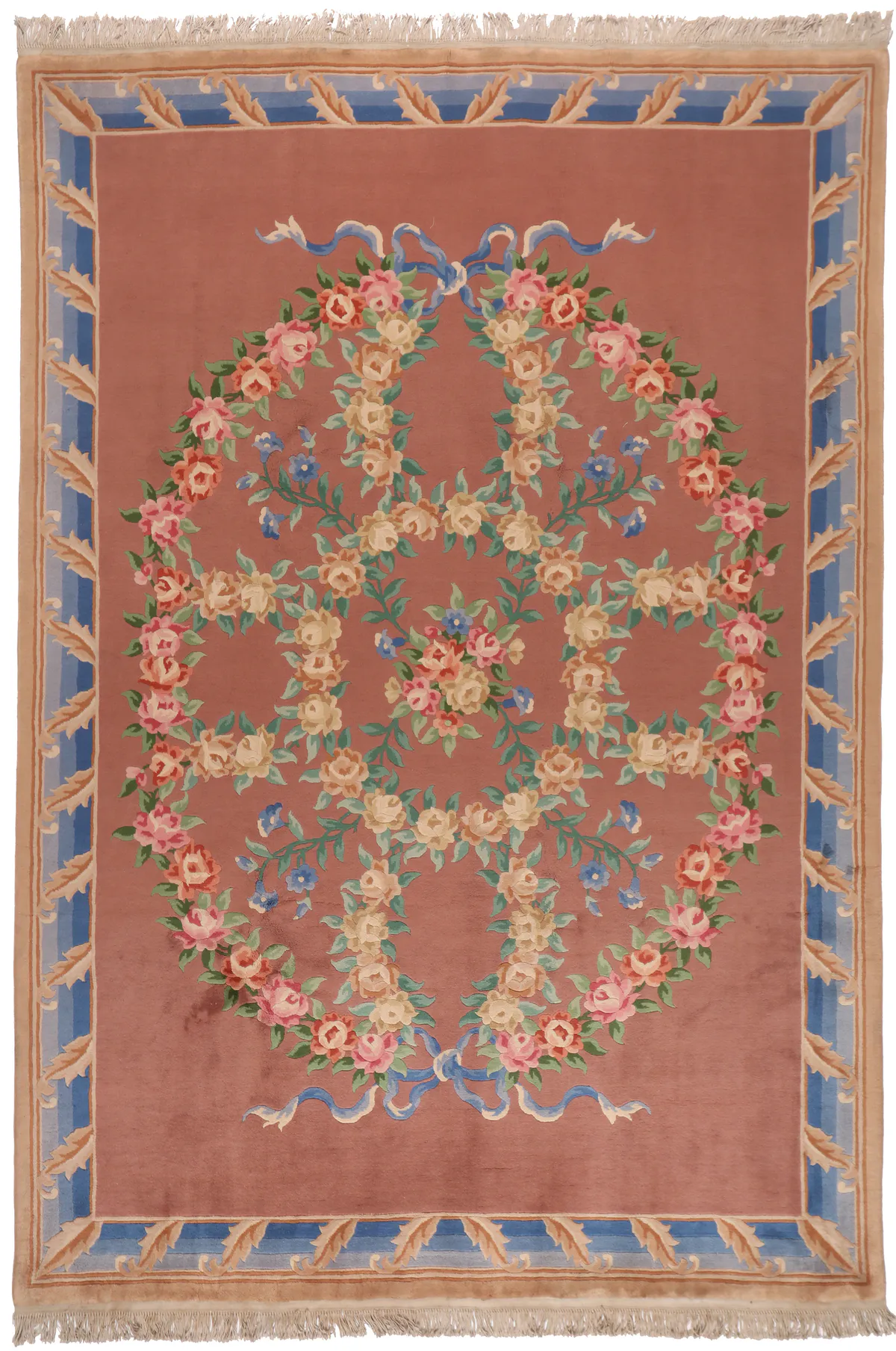 Chinese Wool Rugs Traditional Aubusson Design, 330 × 228 cm