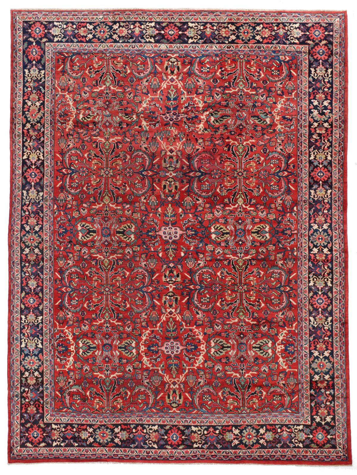 Antique Persian Mahal Rug – circa 1900, 379 × 280 cm