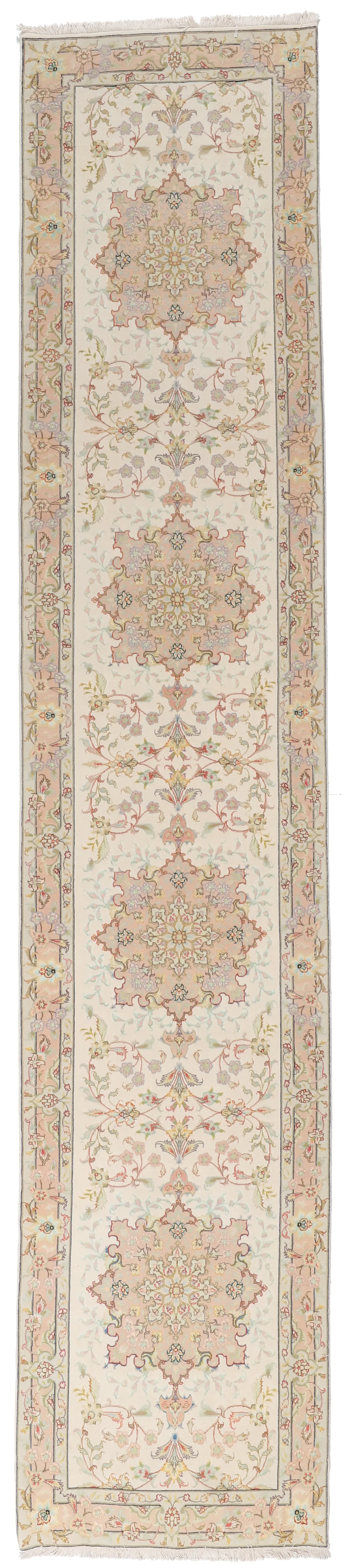 Persian Tabriz Floral design runner, 430 × 86 cm