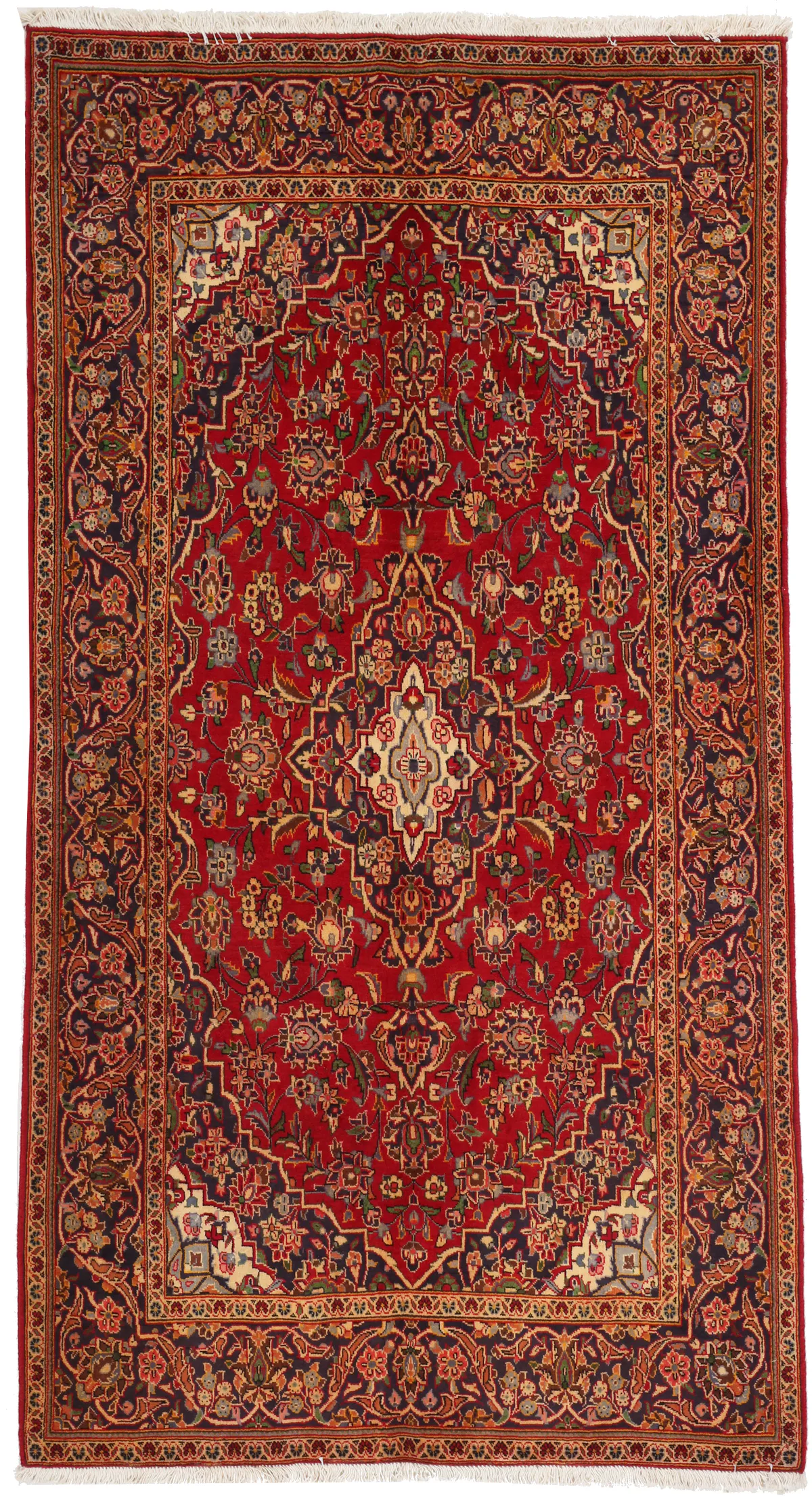Persian Keshan Kashan rug, 243 × 135 cm