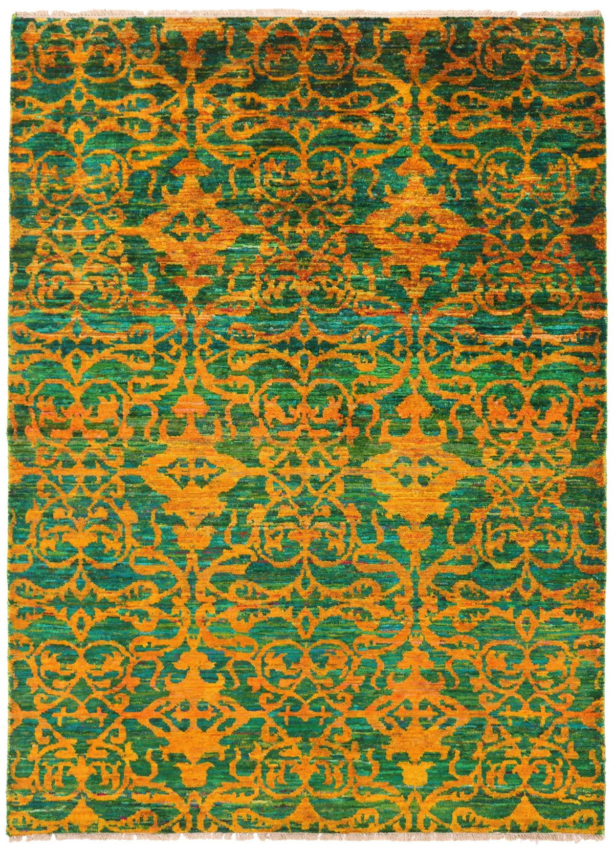 Sari Silk Green Fine rug, 220 × 160 cm