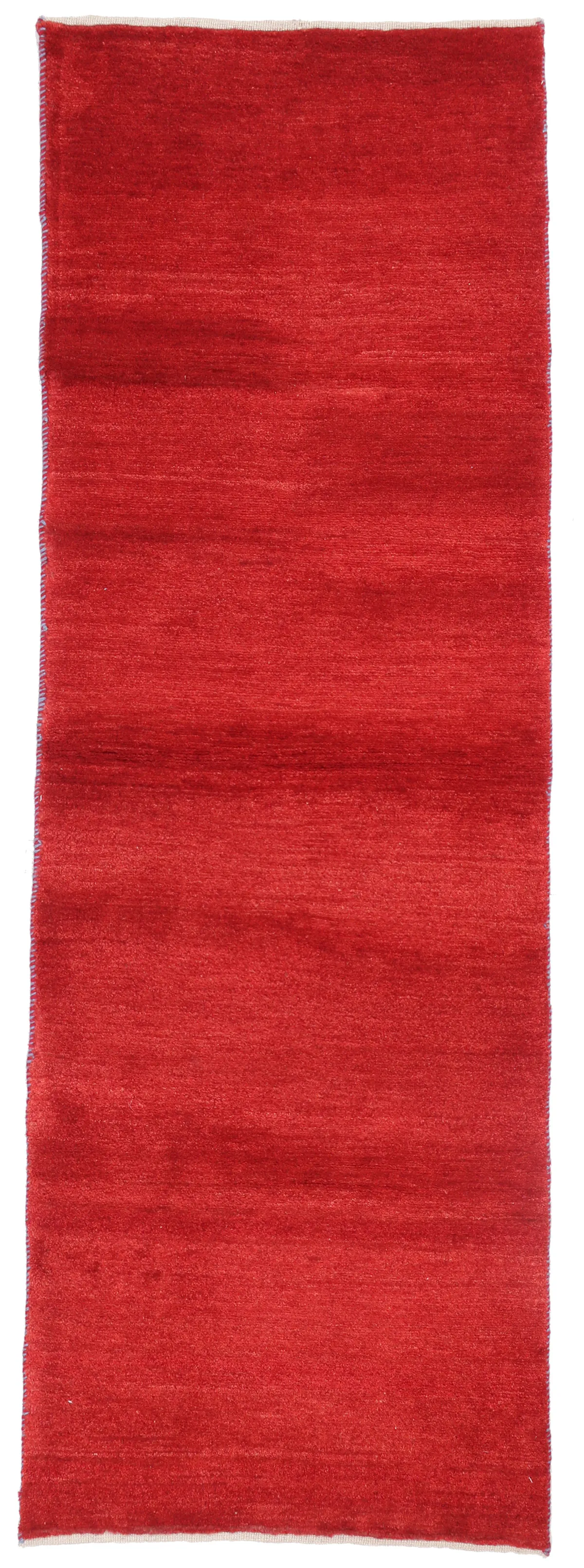 Red Gabbeh Design Runner, 233 × 80 cm