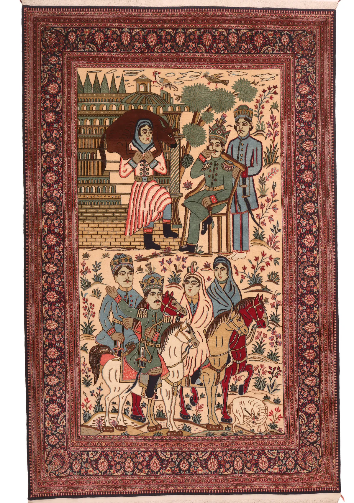 Persian Qum – Story of Bahram Goore, 214 × 137 cm