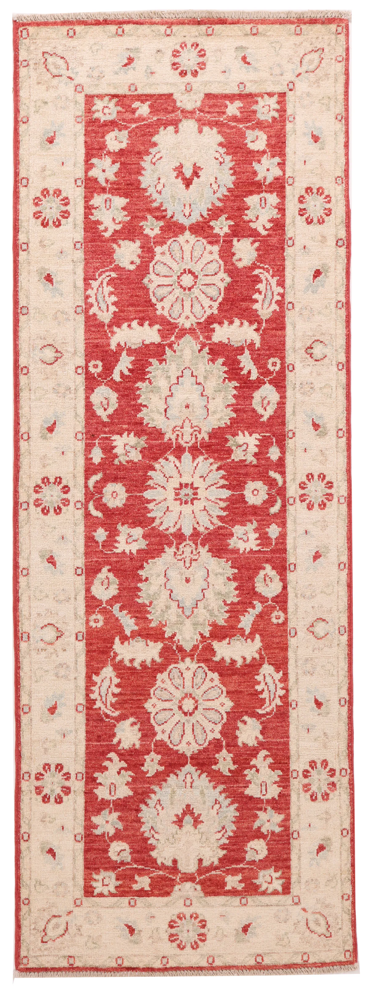 Garous / Ziegler Design Runner – Red, 196 × 69 cm
