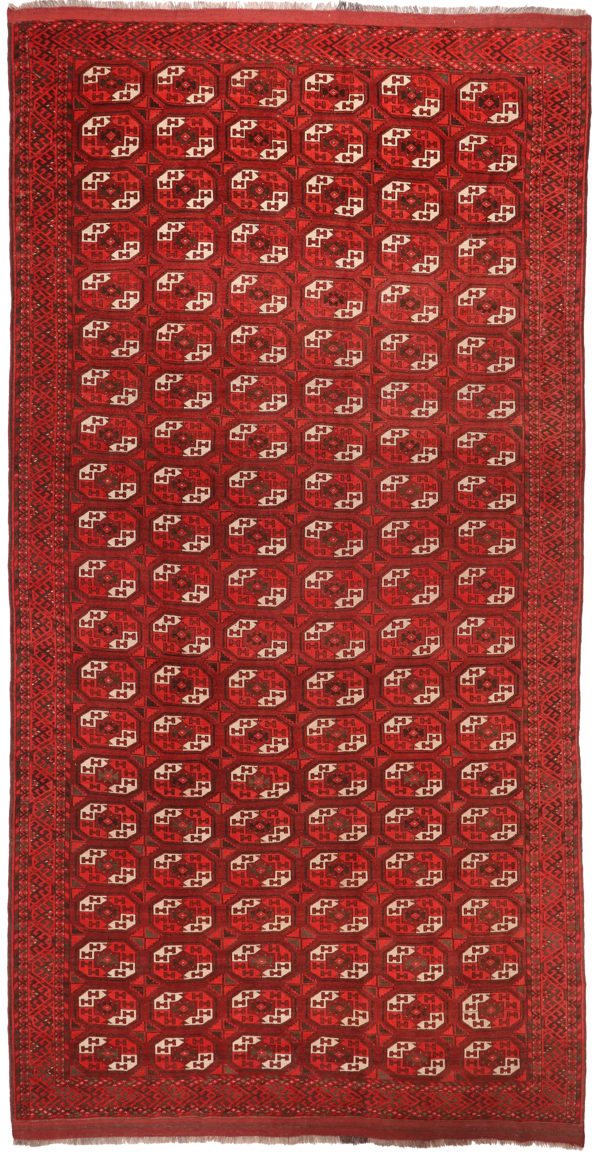 Turkmen/Turkoman old all over Design, 457 × 232 cm