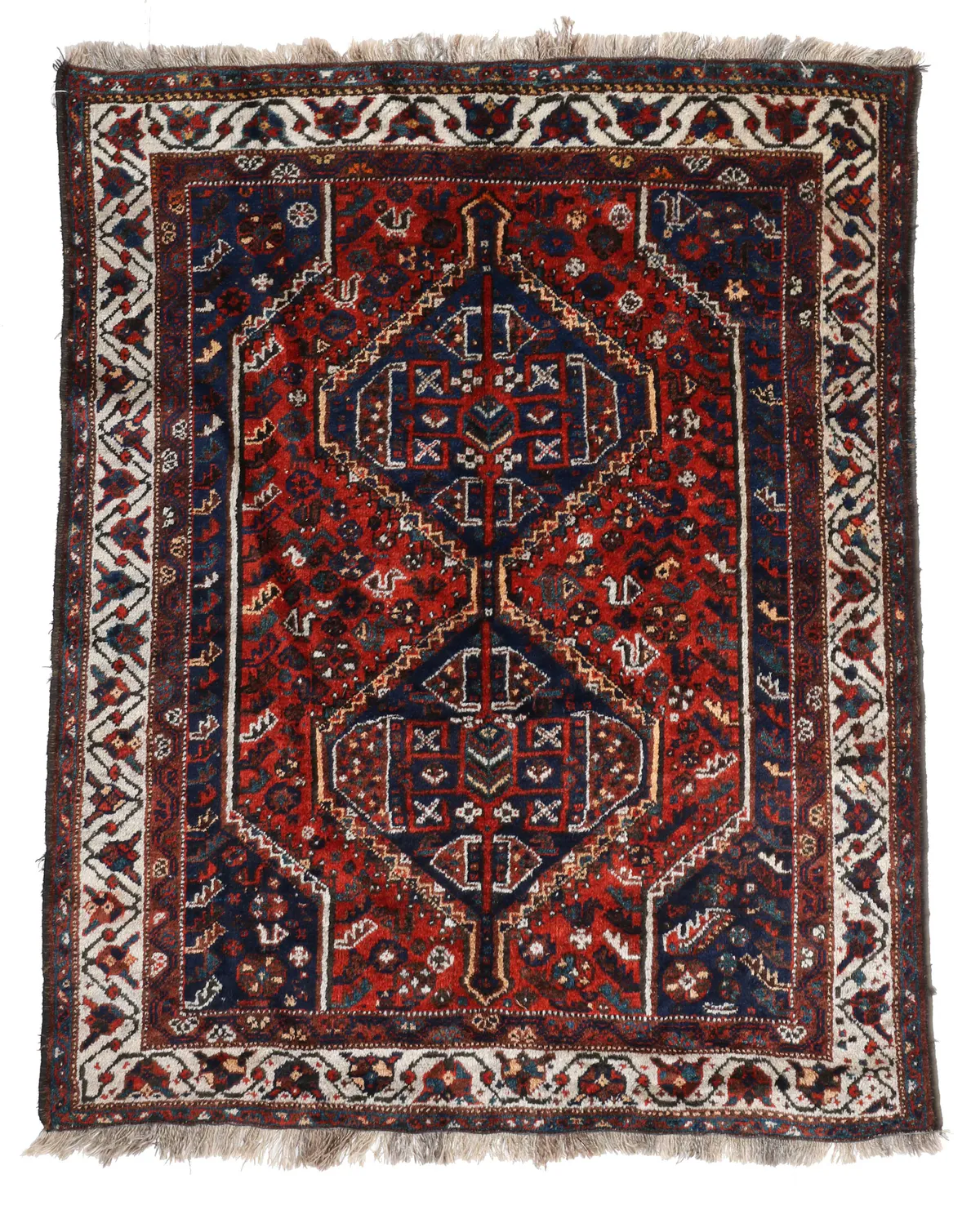 Persian Nomadic Shiraz Rug, 194 × 157 cm