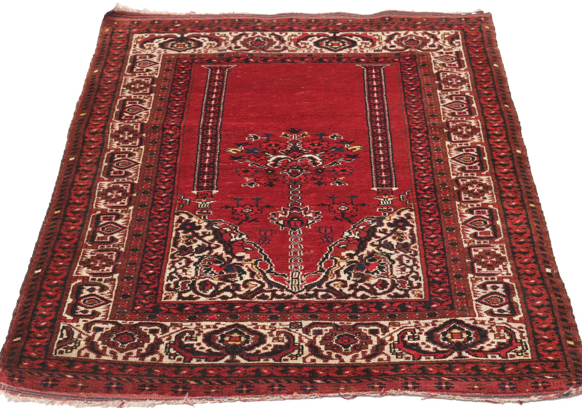 Antique Afghan rug, 140 × 100 cm