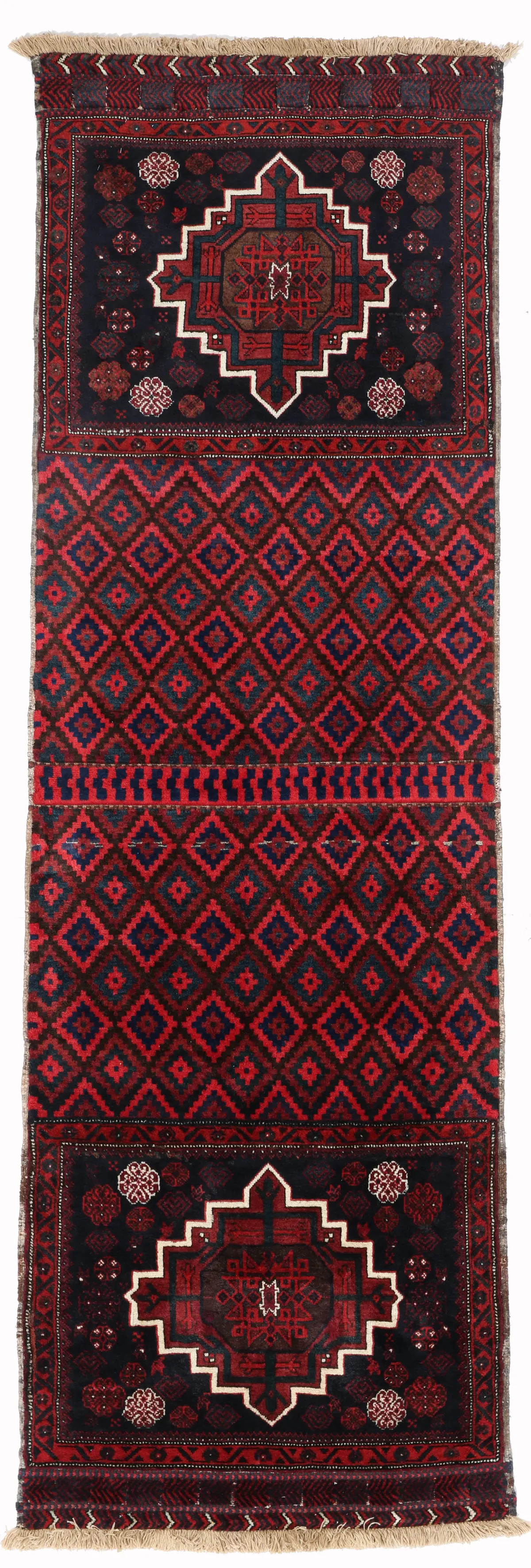 Persian Afshar Runner in, 278 × 90 cm
